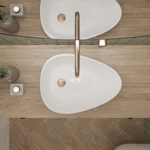 Умивальник (раковина) VBI TRENTO 55 WHITE накладний