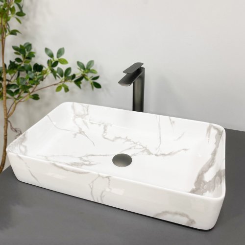 Умывальник (раковина) VBI TRIEST MARBLE накладной