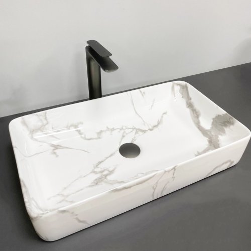 Умывальник (раковина) VBI TRIEST MARBLE накладной