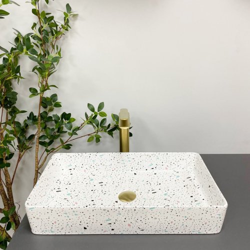 Умывальник (раковина) VBI TRIEST MOSAIC GLOSSY накладной