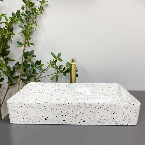 Умывальник (раковина) VBI TRIEST MOSAIC GLOSSY накладной