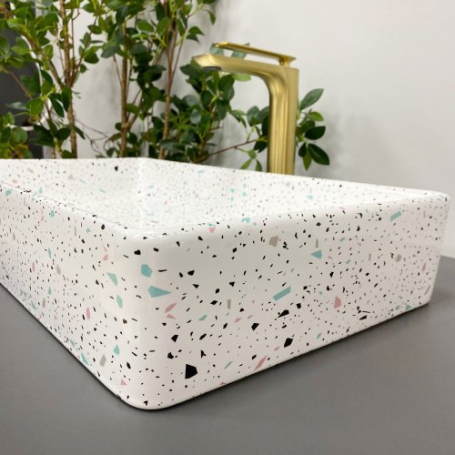 Умывальник (раковина) VBI TRIEST MOSAIC GLOSSY накладной