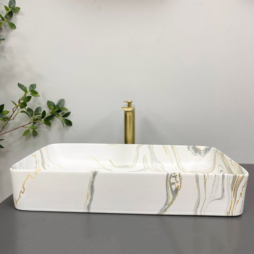 Умывальник (раковина) VBI TRIEST STAINS MATT накладной