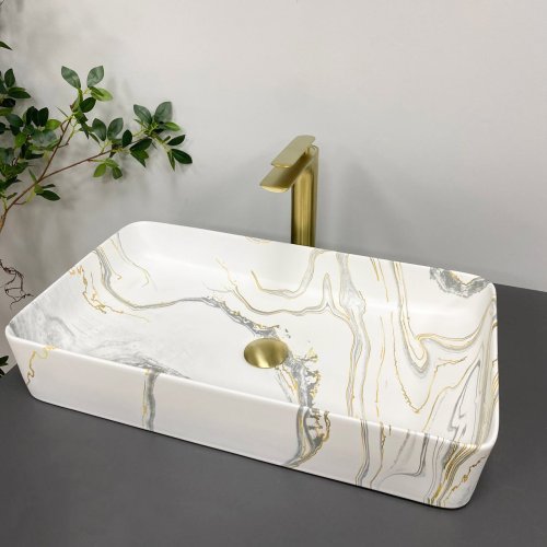 Умывальник (раковина) VBI TRIEST STAINS MATT накладной