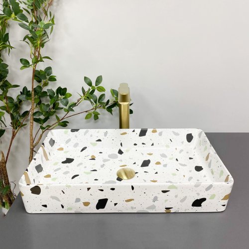 Умивальник (раковина) VBI TRIEST TE?ZO GLOSSY накладний