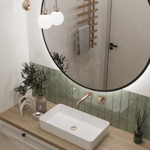 Умывальник (раковина) VBI TRIEST WHITE накладной