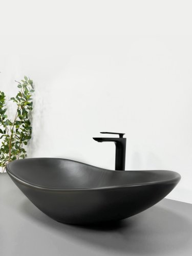 Умывальник (раковина) VBI TURIN BLACK MATT накладной