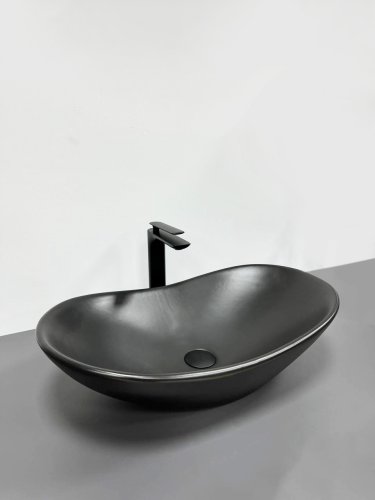 Умывальник (раковина) VBI TURIN BLACK MATT накладной