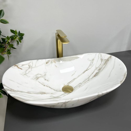 Умивальник (раковина) VBI TURIN LAVA GLOSSY накладний