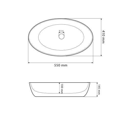 Умывальник (раковина) VBI UDINE MARBLE BLUE MATT накладной
