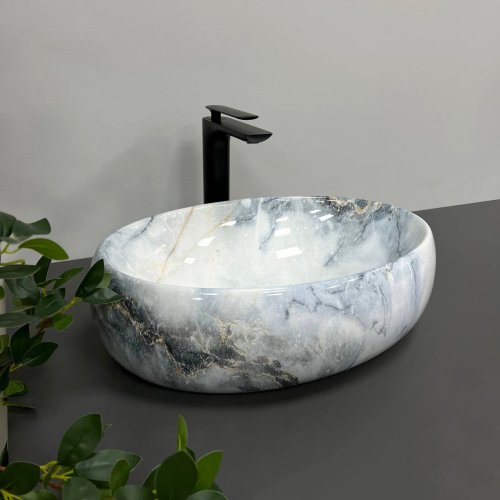 Умывальник (раковина) VBI VENETO GRANIT GLOSSY накладной