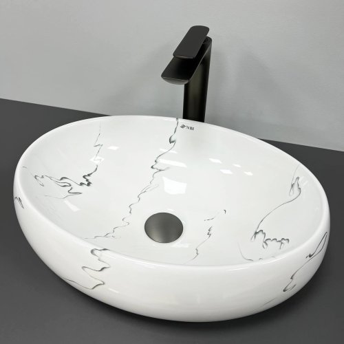 Умывальник (раковина) VBI VENETO MARMO GLOSSY накладной