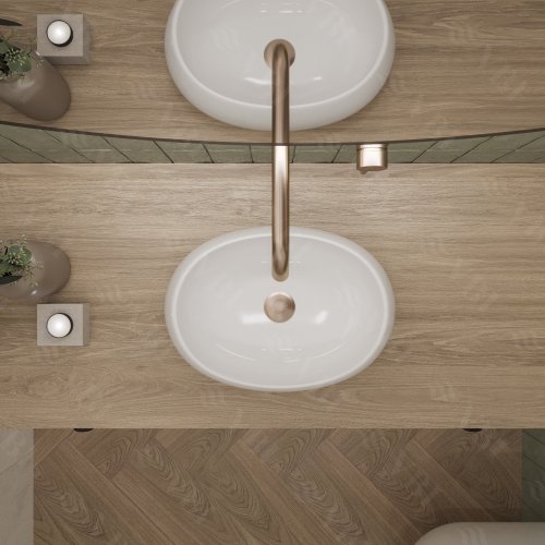 Умывальник (раковина) VBI VENETO S WHITE накладной