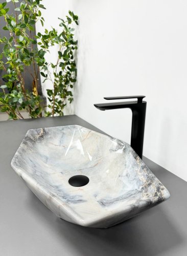 Умивальник (раковина) VBI VENEZIA S GRANIT GLOSSY накладний