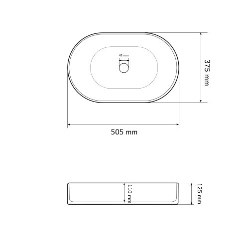 Умывальник (раковина) VBI VERONA 50 BEIGE MATT накладной