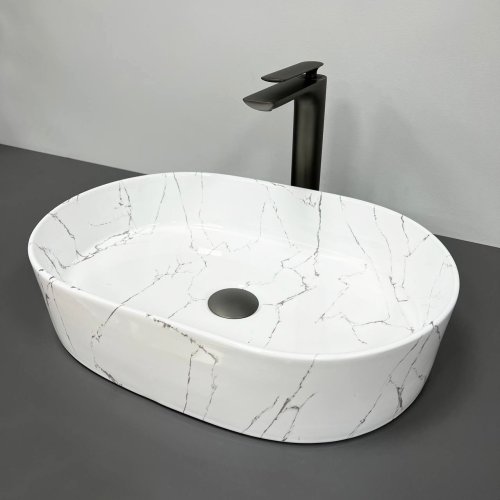 Умывальник (раковина) VBI VERONA 50 MARMO GLOSSY накладной