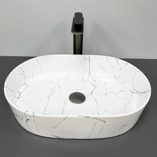 Умывальник (раковина) VBI VERONA 50 MARMO GLOSSY накладной