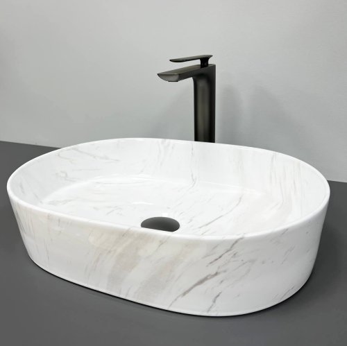 Умывальник (раковина) VBI VERONA 50 NATURE MARMO GLOSSY накладной