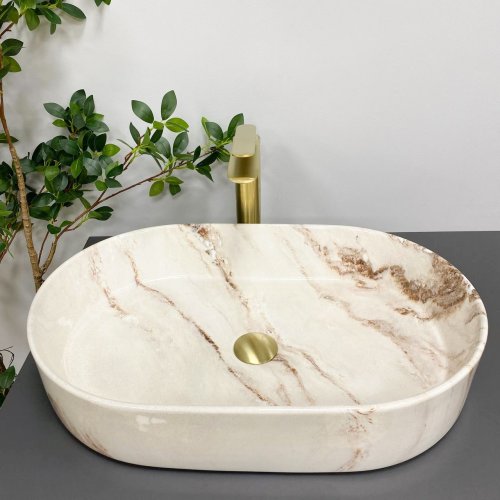 Умывальник (раковина) VBI VERONA 60 ONYX GLOSSY накладной