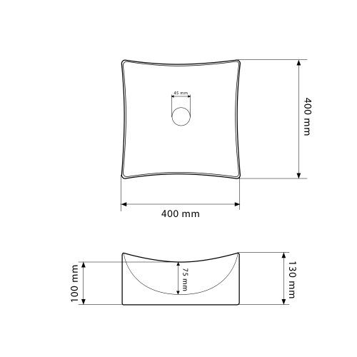 Умивальник (раковина) VBI VIAREGGIO S WHITE накладний
