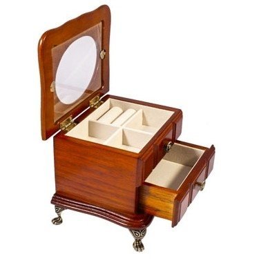 Комодик King Wood для украшений двухуровневый JF-K2125C-2