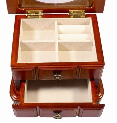 Комодик King Wood для украшений двухуровневый JF-K2125C-2