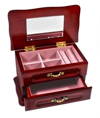 Комодик King Wood для украшений двухуровневый JF-3873KA