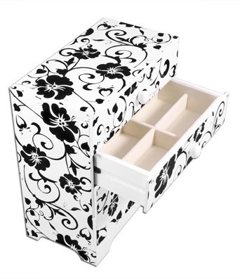 Комодик King Wood для украшений четырехуровневый JF-C9040W