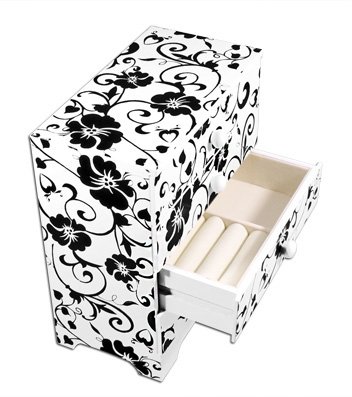 Комодик King Wood для украшений четырехуровневый JF-C9040W