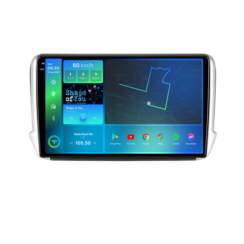 Штатная магнитола Torssen 2K Peugeot 2008-20 F98256 4G Carplay DSP