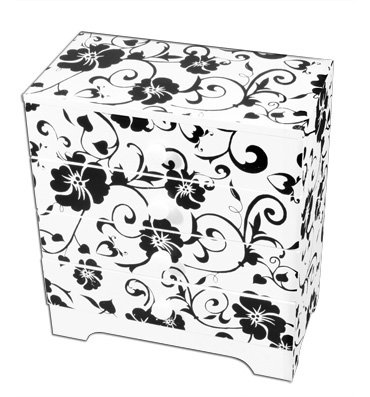 Комодик King Wood для украшений четырехуровневый JF-C9040W