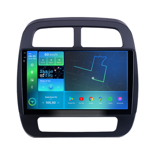 Штатная магнитола Torssen 2K Renault KZ-E 2023+ FL9 4+64Gb 4G Carplay DSP