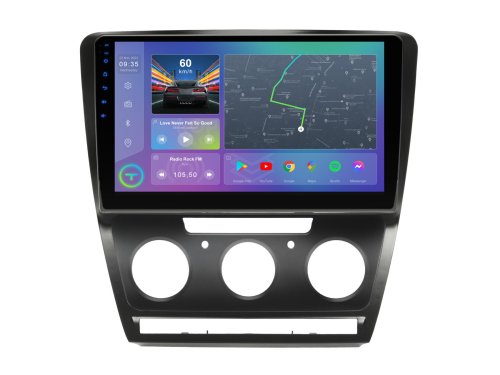 Штатна магнітола Torssen Skoda Octavia A5 08-13 black MQG10232 4G