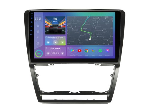 Штатна магнітола Torssen Skoda Octavia A5 08-13 black MQG10232 4G