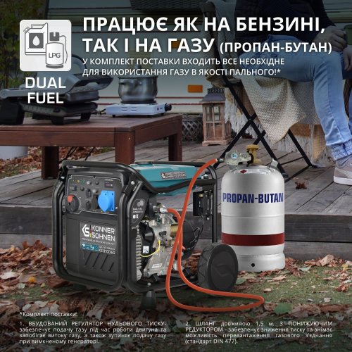Инверторный газобензиновый генератор KS 8100iEG
