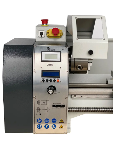 Токарно-винторезный станок по металлу 9craft 250Е 250х600 1100 ват 38 мм шпиндель