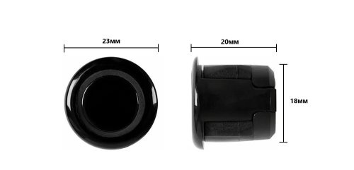 Парковочный радар TORSSEN EMCP400 black 18mm