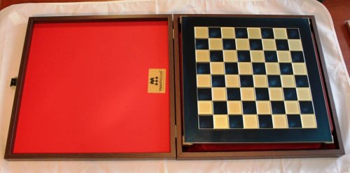 Шахматы Manopoulos "Геркулес" 36х36 см (синие) S5BLU
