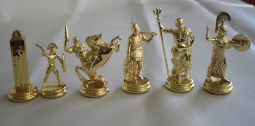 Шахматы Manopoulos 54х54 см (синие) SK19BLU