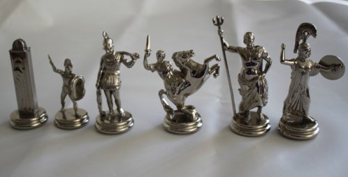 Шахматы Manopoulos 54х54 см (синие) SK19BLU