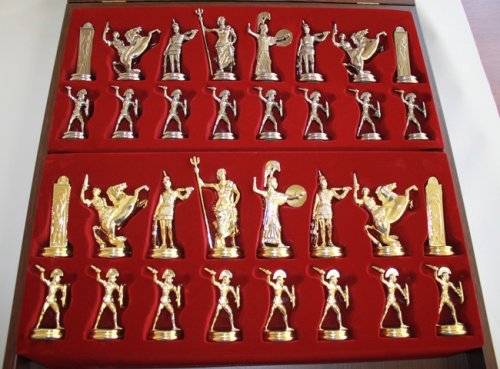 Шахматы Manopoulos 54х54 см (синие) SK19BLU