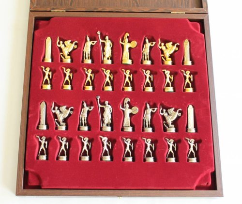 Шахматы Manopoulos "Троянская война" 36х36 см (коричневые) SK4BRO