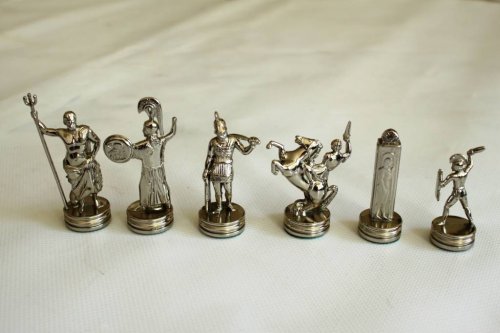 Шахматы Manopoulos "Троянская война" 36х36 см (коричневые) SK4BRO