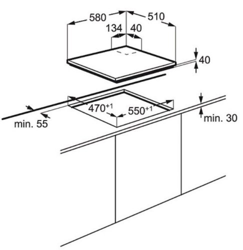 Варочная поверхность Electrolux EGE6182NOK