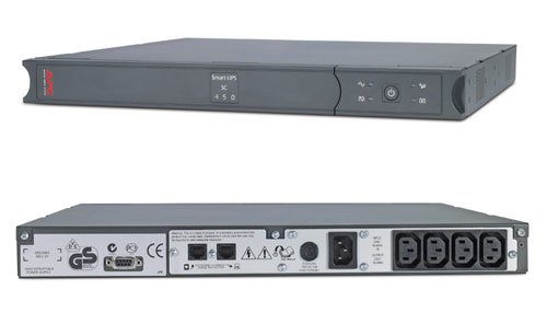 Источник бесперебойного питания APC Smart-UPS SC 450VA Rack/Tower SC450RMI1U