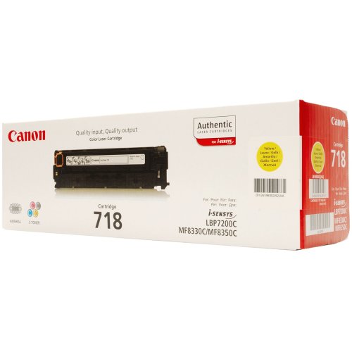 Картридж Canon 718 LBP-7200/7210/7660/7680/8330/ 8340/8350/8360/8380/8540/8550/8580 Yellow