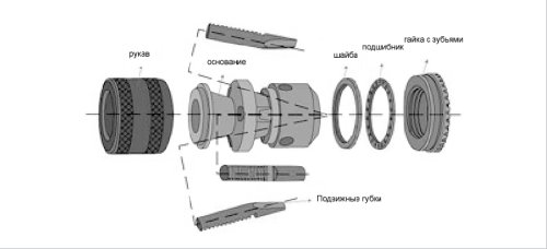 Переходник SDS PLUS Bosch с патроном 13 мм