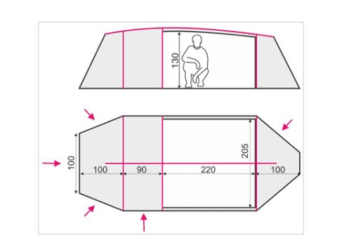 Чотиримісний намет Terra Incognita Bravo 4