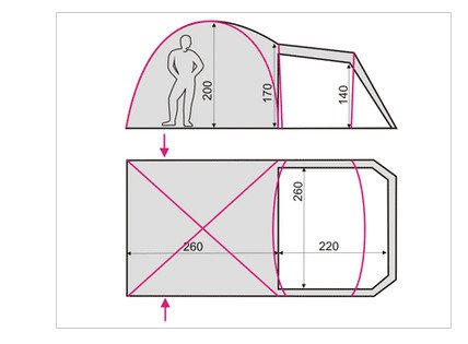 Пятиместная палатка Terra Incognita Grand 5 хаки