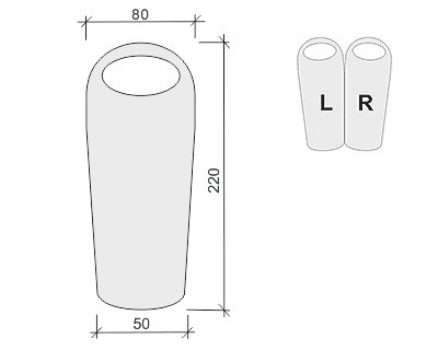 Спальник Terra Incognita Termic 1200 (L) синий/серый